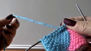 Коврик укороченными рядами спицами. Вязание укороченными рядами.