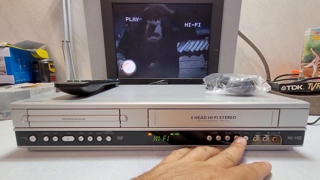 VIDEOREGISTRATORE VHS DVD PLAYER PHILIPS DVP3350V 6 TESTINE HI-FI STEREO EX DEMO NEGOZIO + TELECOMA смотреть онлайн