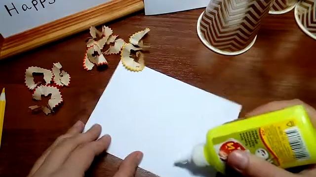 Открытка из стружки карандаша смотреть онлайн