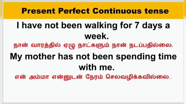 V-50 Present perfect continuous tense part-1|english conversation practice in Tamil|english in tami смотреть онлайн