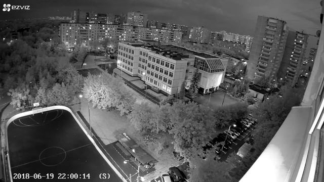 Ezviz Husky Air - поздний вечер, ночной режим смотреть онлайн