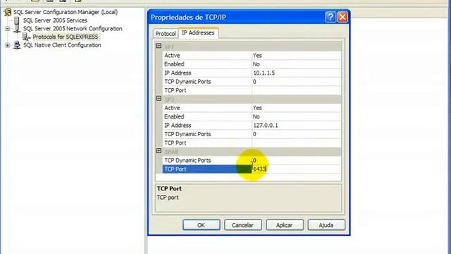 Configurando o SQL Server 2005 Express para acesso remoto смотреть онлайн