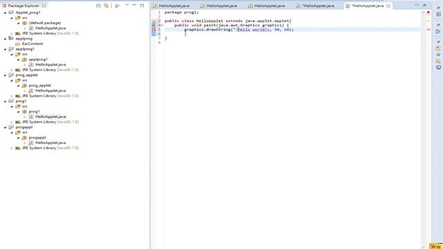 первый апплет на Java смотреть онлайн