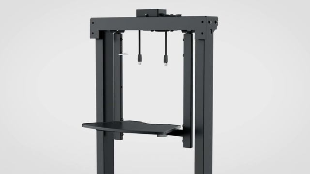 STAND-E-TV100 Black Electric Large TV Cart for 55" to 100" Screens Assembly by VIVO смотреть онлайн
