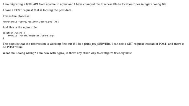 DevOps & SysAdmins: Apache to nginx migration: friendly urls. Rewrite and post data смотреть онлайн
