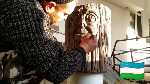 Красим мусорку виде пенька из арт бетона. смотреть онлайн