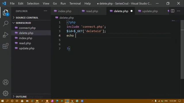 #5. Delete Data from MySQL database using PHP. смотреть онлайн