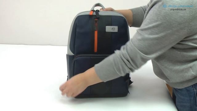 Обзор рюкзака для ноутбука Piquadro URBAN/Blue-Grey2 CA3214UB00_BLGR смотреть онлайн