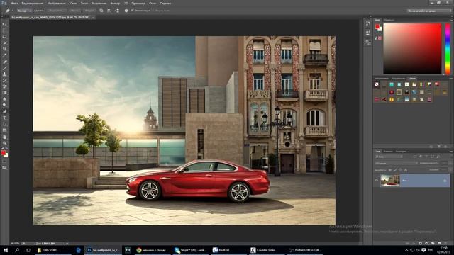 Как сделать эффект размытия ( blur ) в Adobe Photoshop CS 6 смотреть онлайн