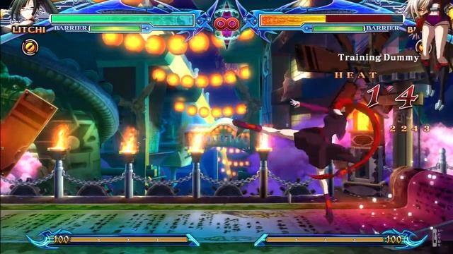 BlazBlue: Chrono Phantasma | Litchi Combo смотреть онлайн