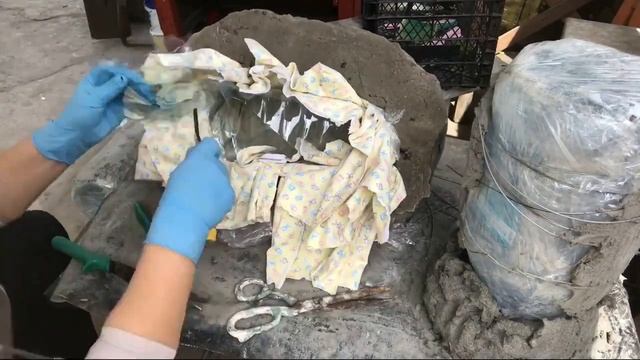 Декор для палисадника - камень валун из бетона смотреть онлайн