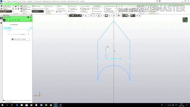 Компас 3D V18. Как построить кольцо элементом вращения? смотреть онлайн