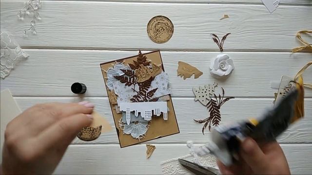 TUTORIAL СКРАПБУКИНГ Открытка смотреть онлайн