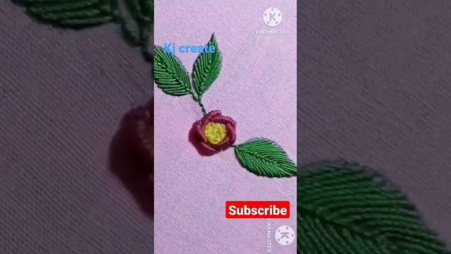 Latest hand embroidery design flower//shorts//viral//needlework//new stitches смотреть онлайн