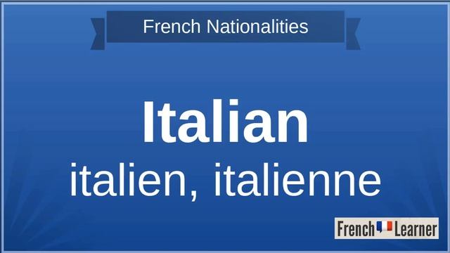 French Nationalities Masculine And Feminine - 80+ COUNTRIES FrenchLearner смотреть онлайн