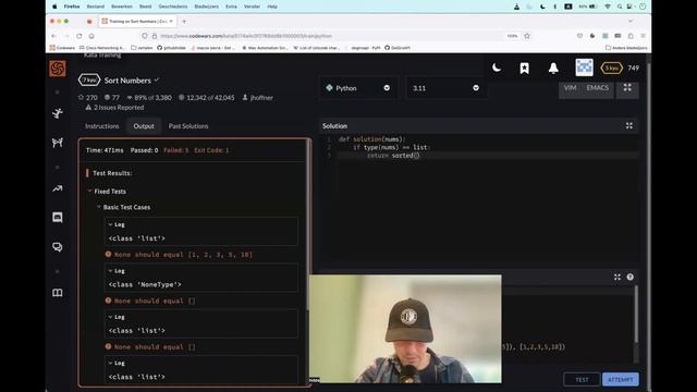 Codewars (Python?) | Sort Numbers | kyu7 смотреть онлайн