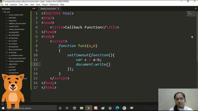 callback function using javascript смотреть онлайн