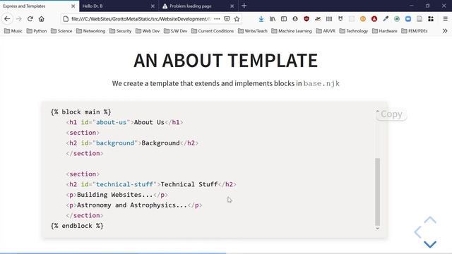Express.js and Nunjucks Templates смотреть онлайн