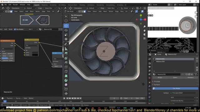 hardsurface modeling in blender making the nvidia rtx 3080 part 2 смотреть онлайн