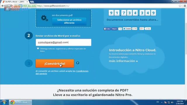 Cómo Convertir archivos PDF a WORD (.doc) GRATIS Sin Programas смотреть онлайн
