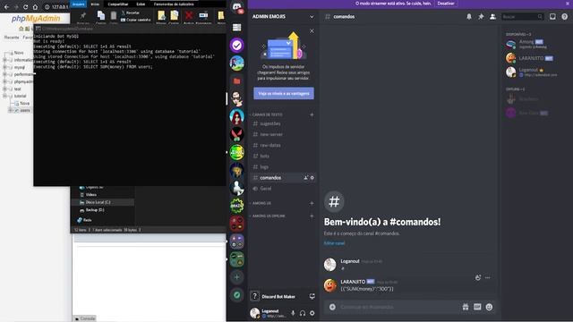 Discord Bot Maker - #4 (SUM, MIN, MAX, AVG) Tutorial Banco de dados MySQL смотреть онлайн