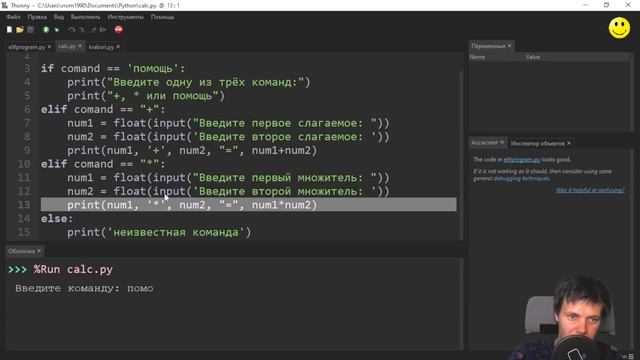 Программирование на Python «для тупых» 010.1 elif множественные ветвления смотреть онлайн