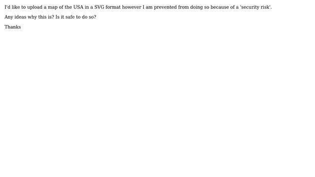 Wordpress: Are SVG image files safe to upload? Why WP defines them as a security risk? смотреть онлайн