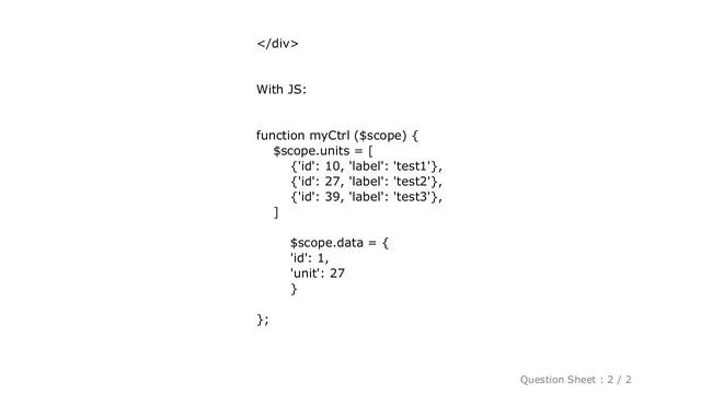 jQuery : AngularJs - ng-model in a SELECT смотреть онлайн