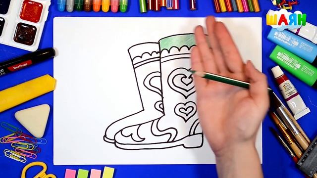 Как нарисовать обувь с татарским орнаментом (на татарском языке) смотреть онлайн