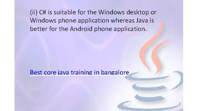 Java language is different from other programming languages, How? смотреть онлайн