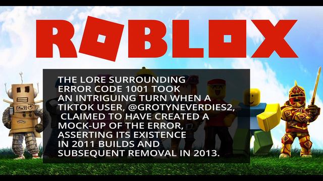 What is error code 1001 Roblox | Roblox error code 1001 смотреть онлайн
