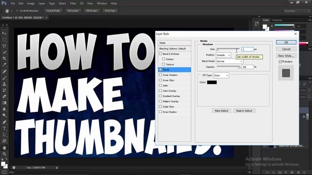 How To Make Thumbnails For YouTube Videos With Photoshop 2016! смотреть онлайн