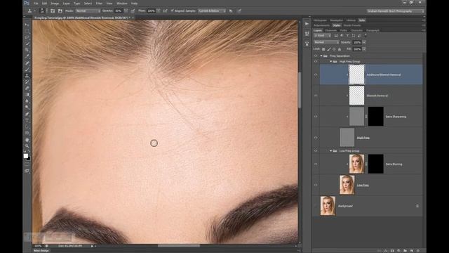Frequency Separation for Portrait Retouching Photoshop Technique & Action смотреть онлайн