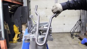 Гибка детали для  каркаса тачки из трубы 25х5мм на полуавтоматическом трубогибе с ЧПУ MASTER