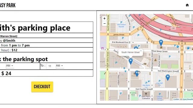 Easy Park - React App смотреть онлайн