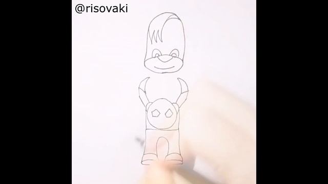 Как нарисовать // Дружок Барбоскин // Урок-стишок смотреть онлайн