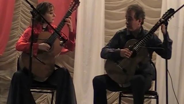 D.Shostakovich Preludia Adn Fuga A-dur  Classic Guitar Duo  V.Mityakov I.Chernogorova