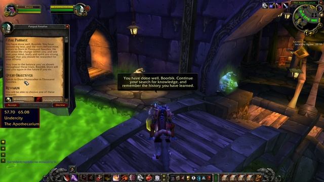 6/6 Test of Lore Answer Parqual Fintallas's Question WoW Classic Quest смотреть онлайн