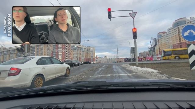 Первое занятие в городе в автошколе. Как научиться водить машину. смотреть онлайн