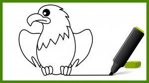 Как нарисовать орла поэтапно \\ простой рисунок // нарисовать птицу