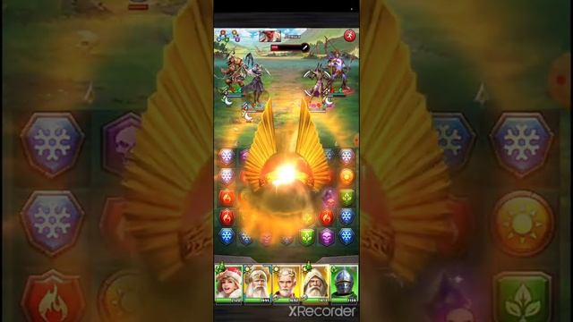 Рекорд по очкам на войне с Убойными тапками в Mythwars & Puzzles смотреть онлайн