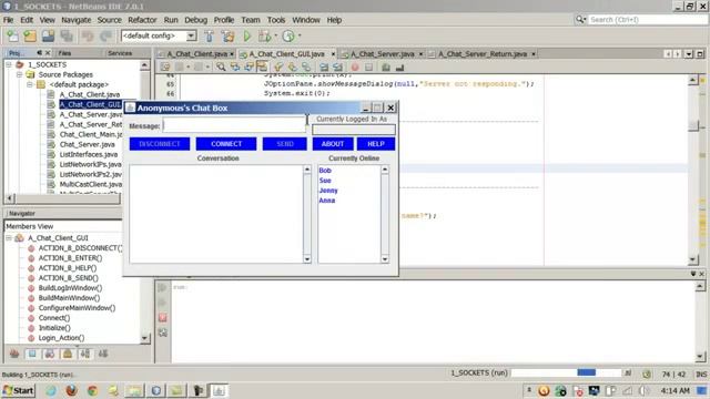 Java Sockets Coding a Client Server CHAT Room смотреть онлайн