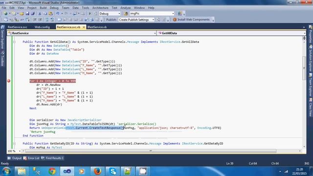 How to create a json WCF restful service API in asp.net ? смотреть онлайн