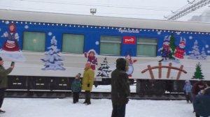 Встречаем Поезд Деда Мороза 2024 Года в Перми