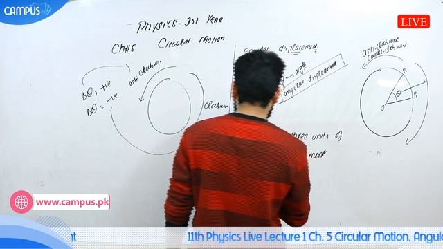 11th Physics Live Lecture 1 Ch. 5 Circular Motion, Angular Displacement смотреть онлайн