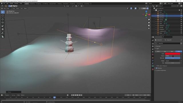 Создание реалистичного снеговика в blender 2.92 смотреть онлайн