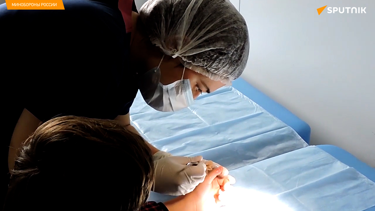 Оказание медицинской помощи медицинским отрядом РМК жителям Карабаха смотреть онлайн