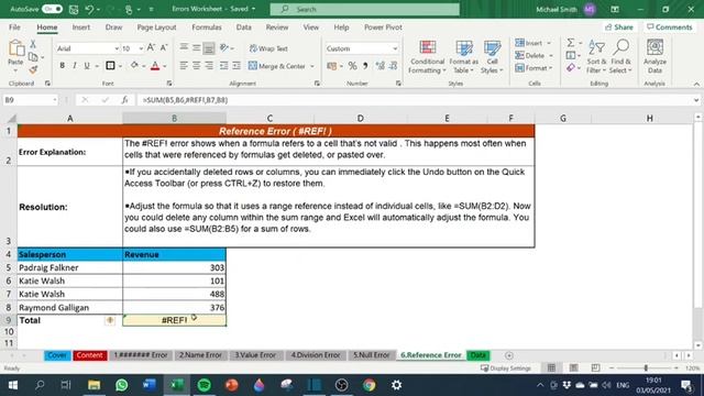 Learn REFERENCE ERROR in EXCEL смотреть онлайн