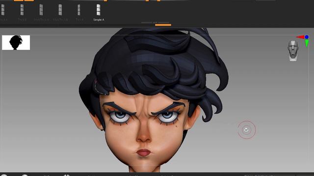 Stylized Hair Creation For Beginners In ZBrush смотреть онлайн