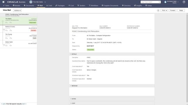 4.2.3 - Understanding the mail thread || Oracle ACONEX Complete Course смотреть онлайн